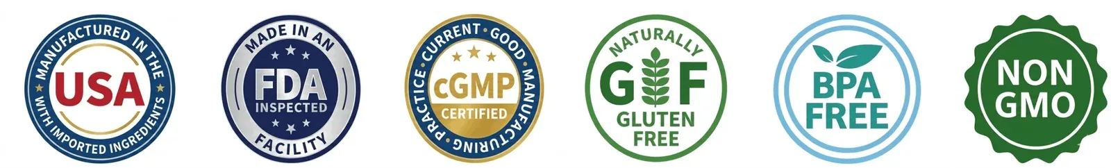 KetoFlow quality certifications - GMP certified USA made non-GMO sugar free keto supplement